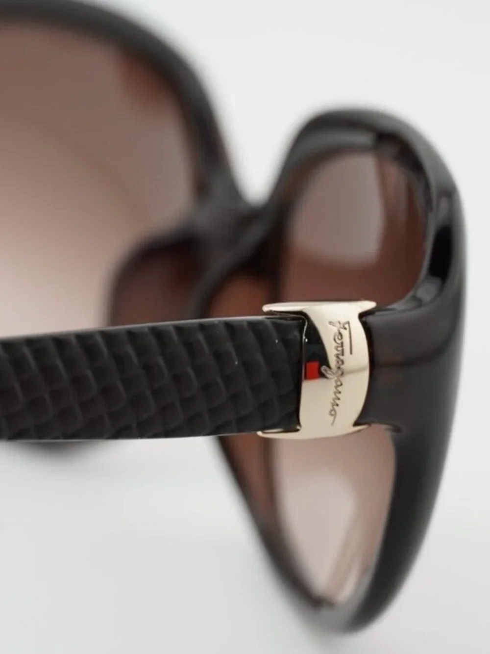 Salvatore Ferragamo SF739SA 210 Sunglasses Brown Rectangle Frame, Brown Lenses